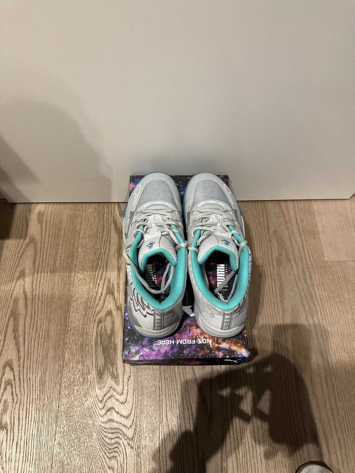 Puma puma x melo mb.01 low grey blue ufo Size US 13 / EU 46 - 5 Thumbnail