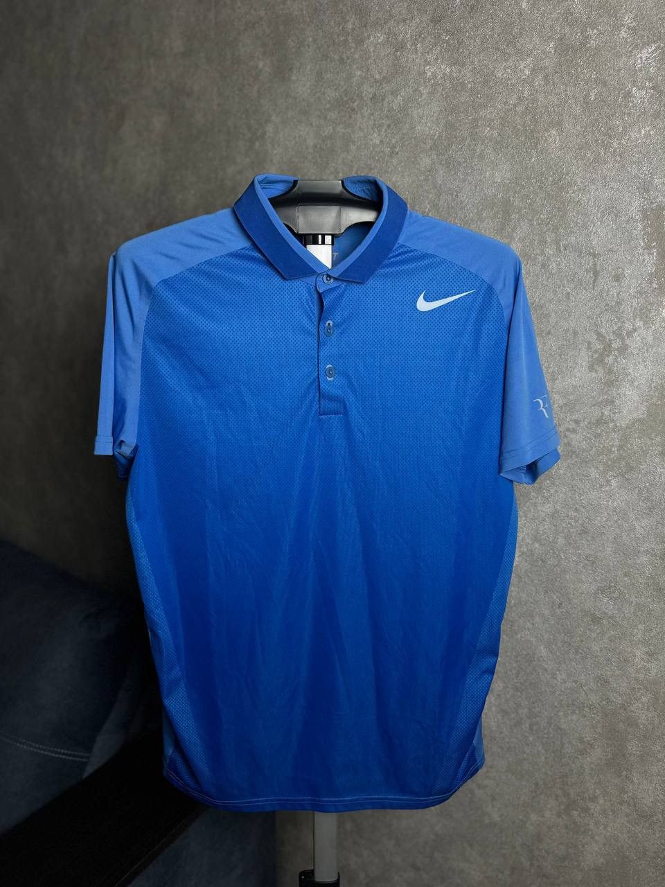 Vintage Nike Roger Federer RF 2013 US Open NYC Polo Tenis Shirt Size US M / EU 48-50 / 2 - 2 Thumbnail