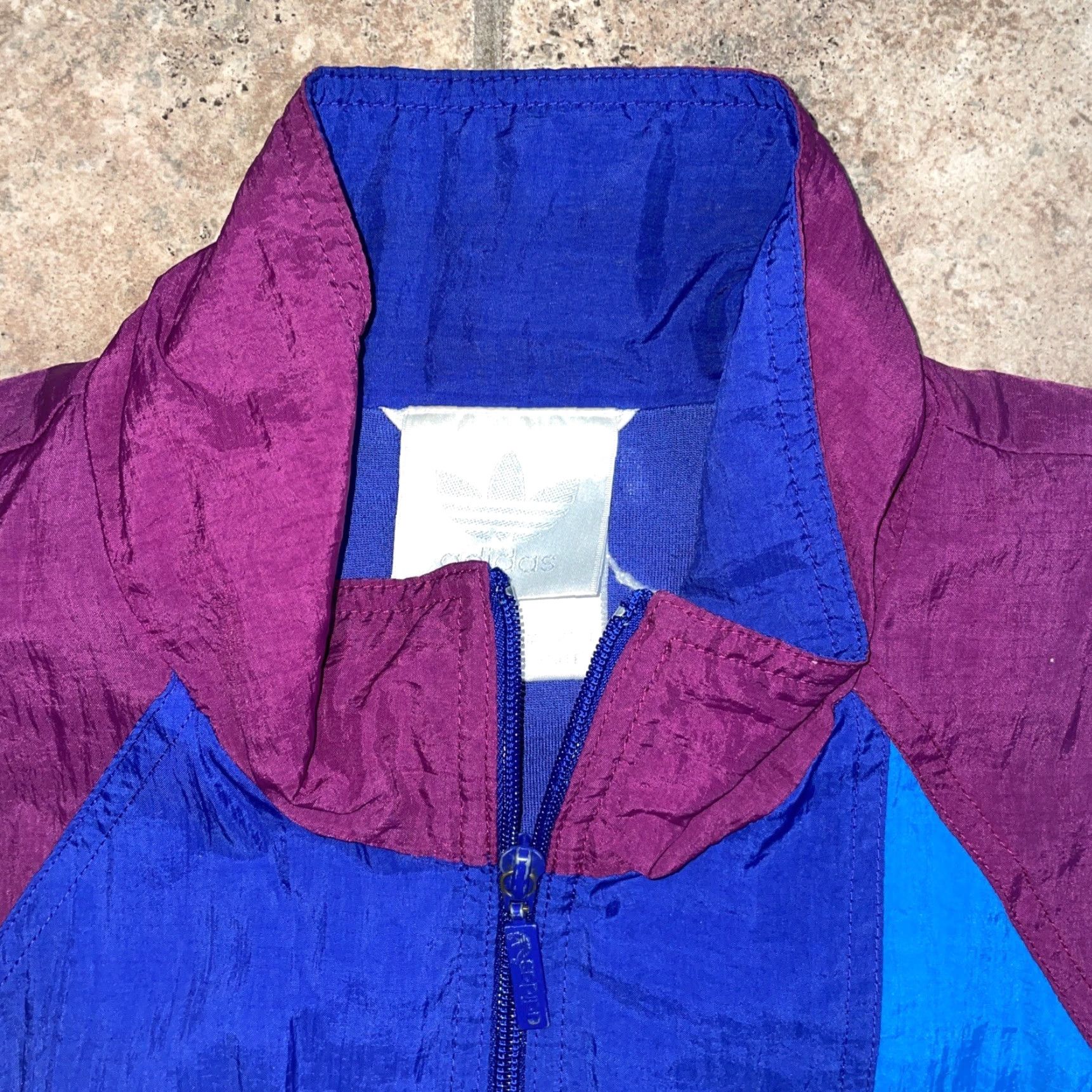 Adidas VINTAGE Adidas Windbreaker Jacket Blue Mens Large L Size US L / EU 52-54 / 3 - 2 Thumbnail