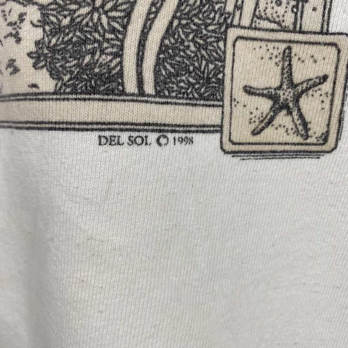 Vintage Vintage 90's DEL SOL Ocean Creatures Graphic Sweatshirt Size US L / EU 52-54 / 3 - 2 Thumbnail