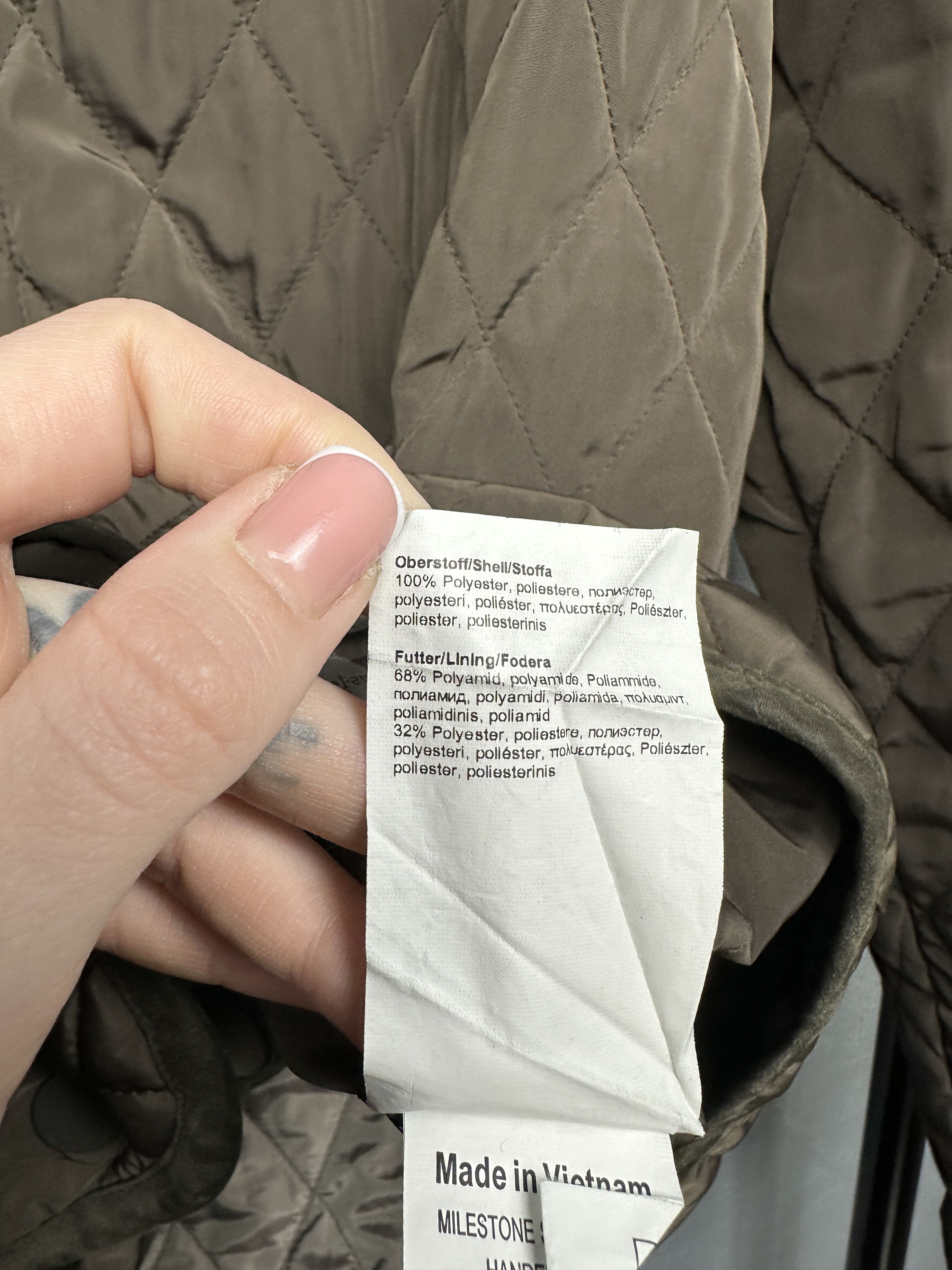 Milestone × Vintage Milestone Vintage Mens Quilted Jacket Size US L / EU 52-54 / 3 - 7 Thumbnail