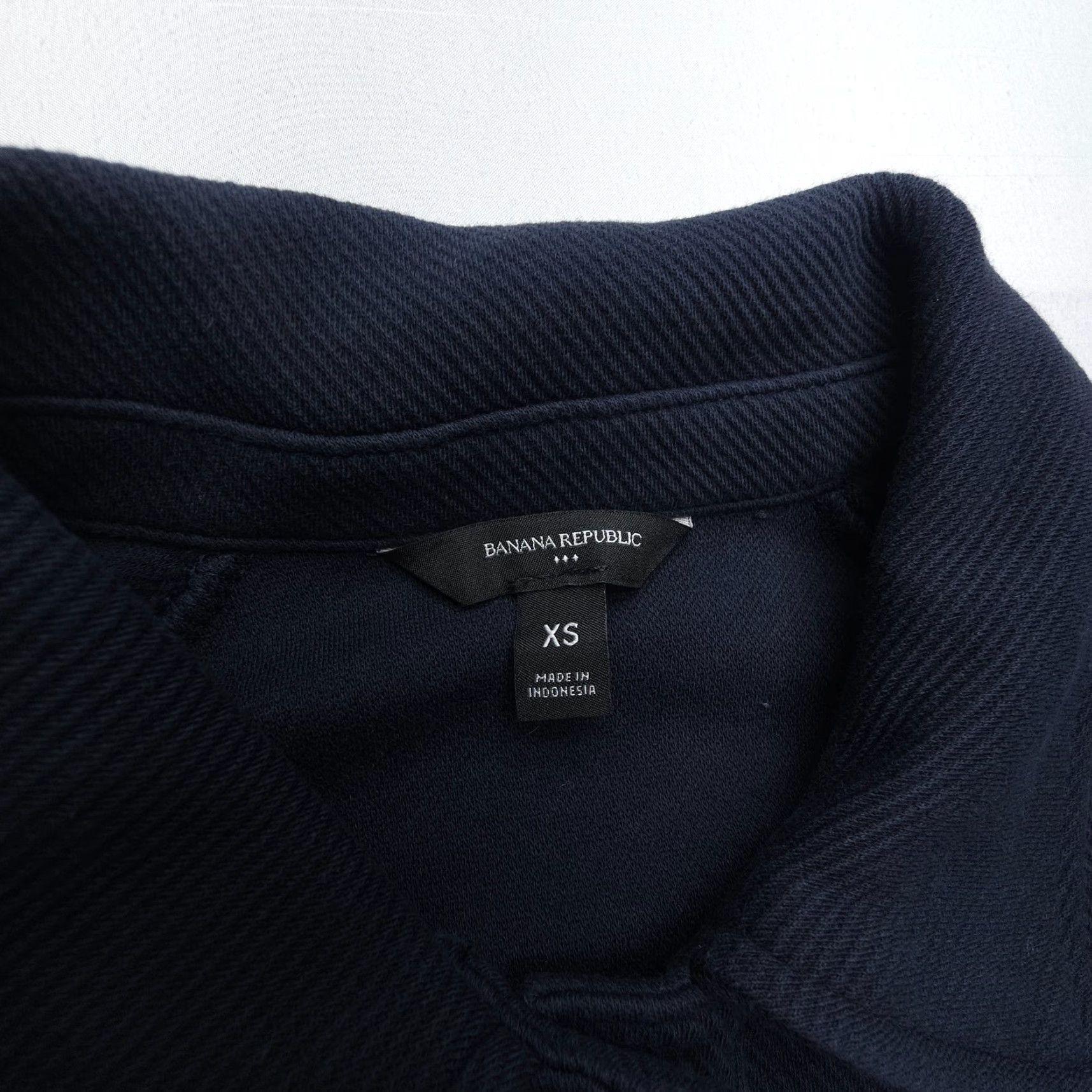 Banana Republic VINTAGE Banana Republic Polo Sweatshirt Womens XS Preppy Navy Oversized Size XS / US 0-2 / IT 36-38 - 4 Thumbnail