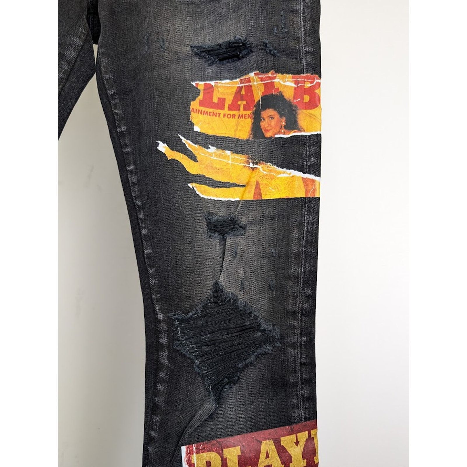 Amiri o1rshd1 Q:2 / Playboy Magazine Jean in Aged Black Size US 33 - 8 Thumbnail