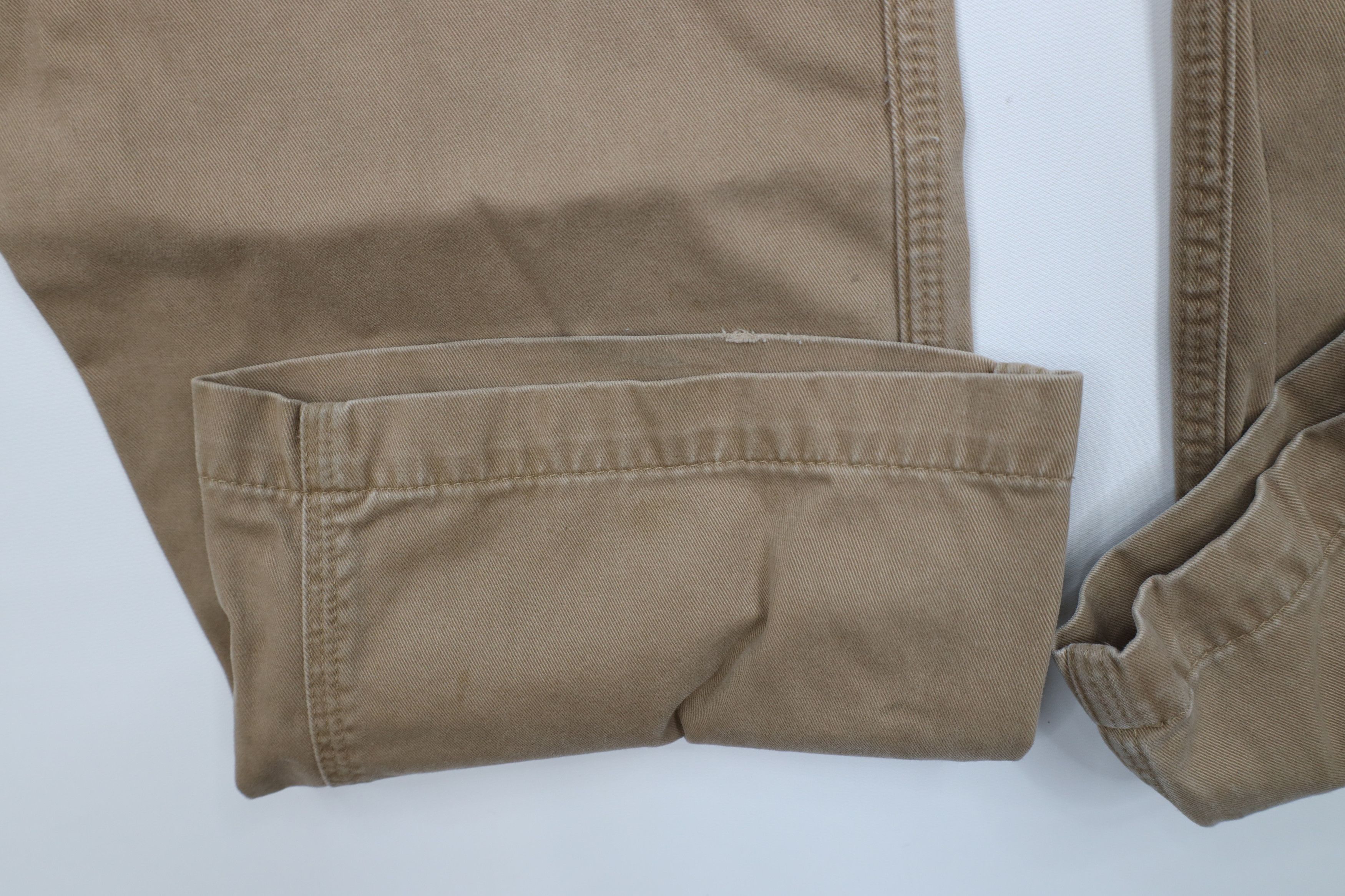 Carhartt Vintage Carhartt Spell Out Wide Leg Dungaree Pants Khaki Size US 38 / EU 54 - 12 Thumbnail