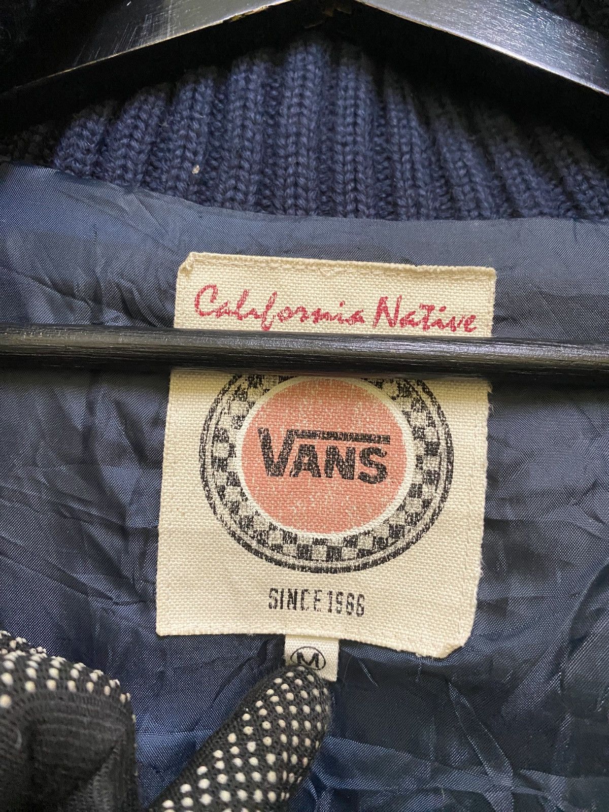 Vans VINTAGE Y2K VANS QUILTED SLEEVE KNIT JACKET Size US M / EU 48-50 / 2 - 9 Thumbnail