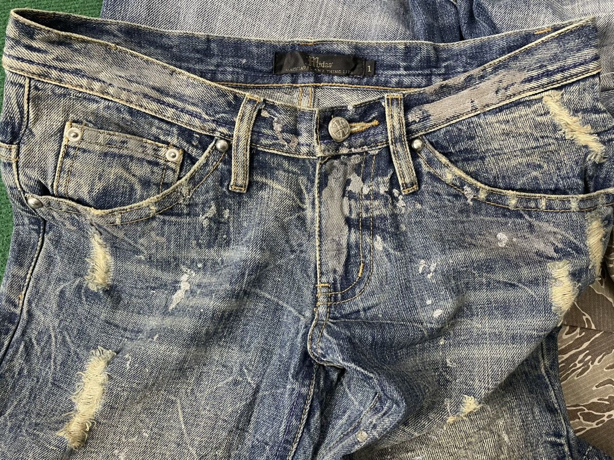 Japanese Brand Very Rare Midas Japanese Design Art Jeans Size US 31 - 10 Thumbnail