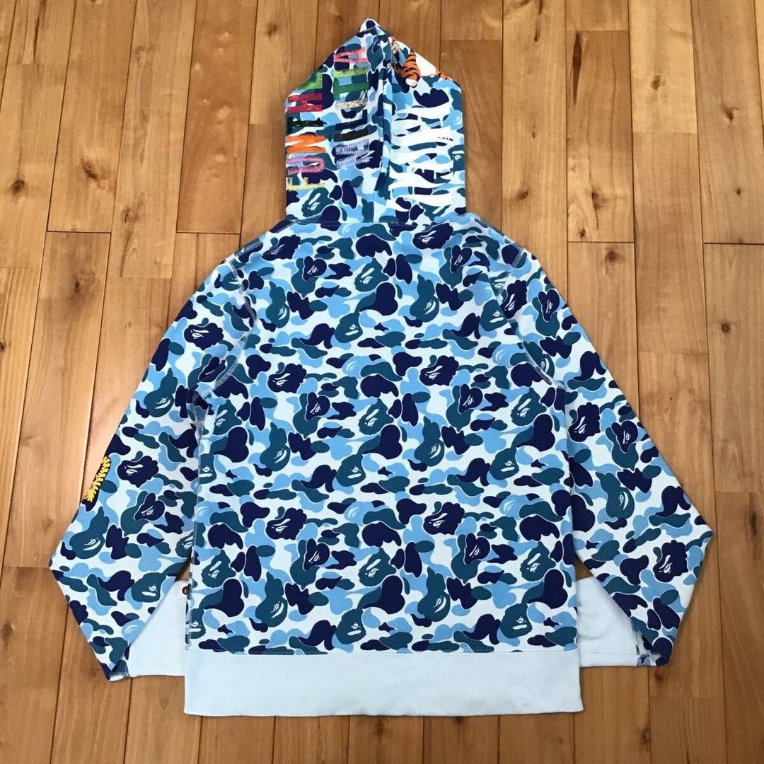 Bape BAPE ABC camo Blue Tiger full zip hoodie a bathing ape Size US M / EU 48-50 / 2 - 2 Thumbnail