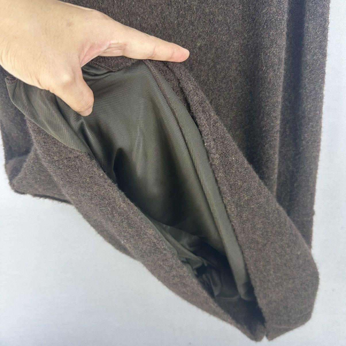 Other Vintage 90s Wool Midi Skirt Made in Italy Size 26” - 30” Size 29" - 8 Thumbnail