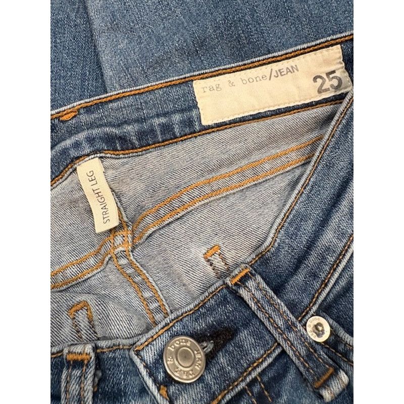 Rag & Bone Rag & Bone Low-Rise 5-Pocket Straight Leg “Elgin” Jeans Size 25" / US 0 / IT 36 - 8 Thumbnail