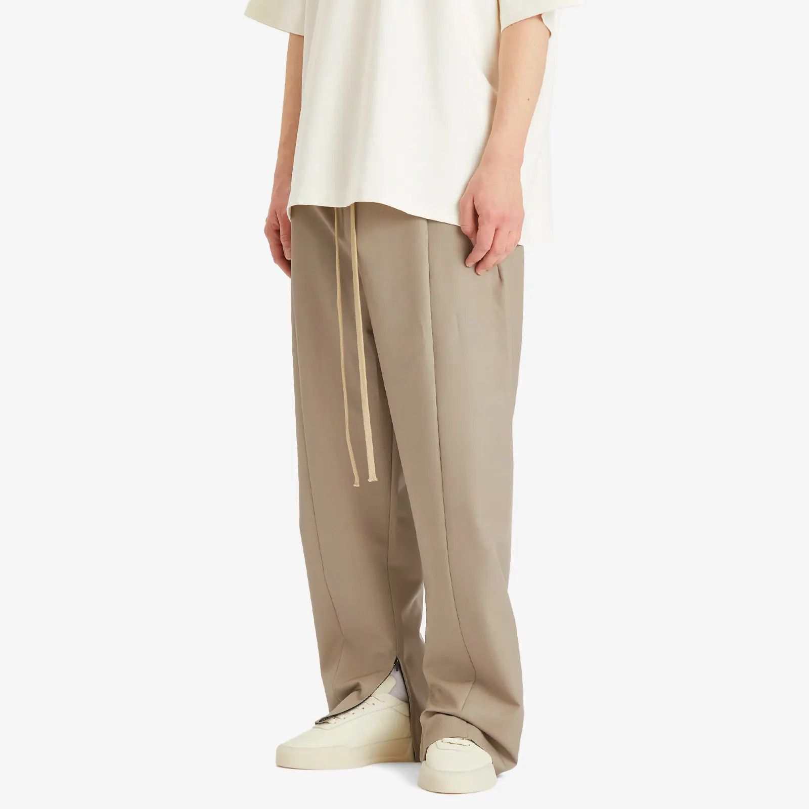 Fear of God Fear of God Beige Wool Center Seam Track Pants Size US 32 / EU 48 - 9 Thumbnail