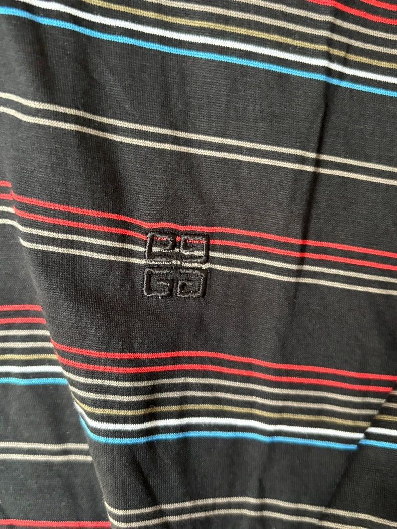 Givenchy Givenchy Givenchy Striped Cotton Short Sleeve Polo -2507 Size US L / EU 52-54 / 3 - 3 Thumbnail