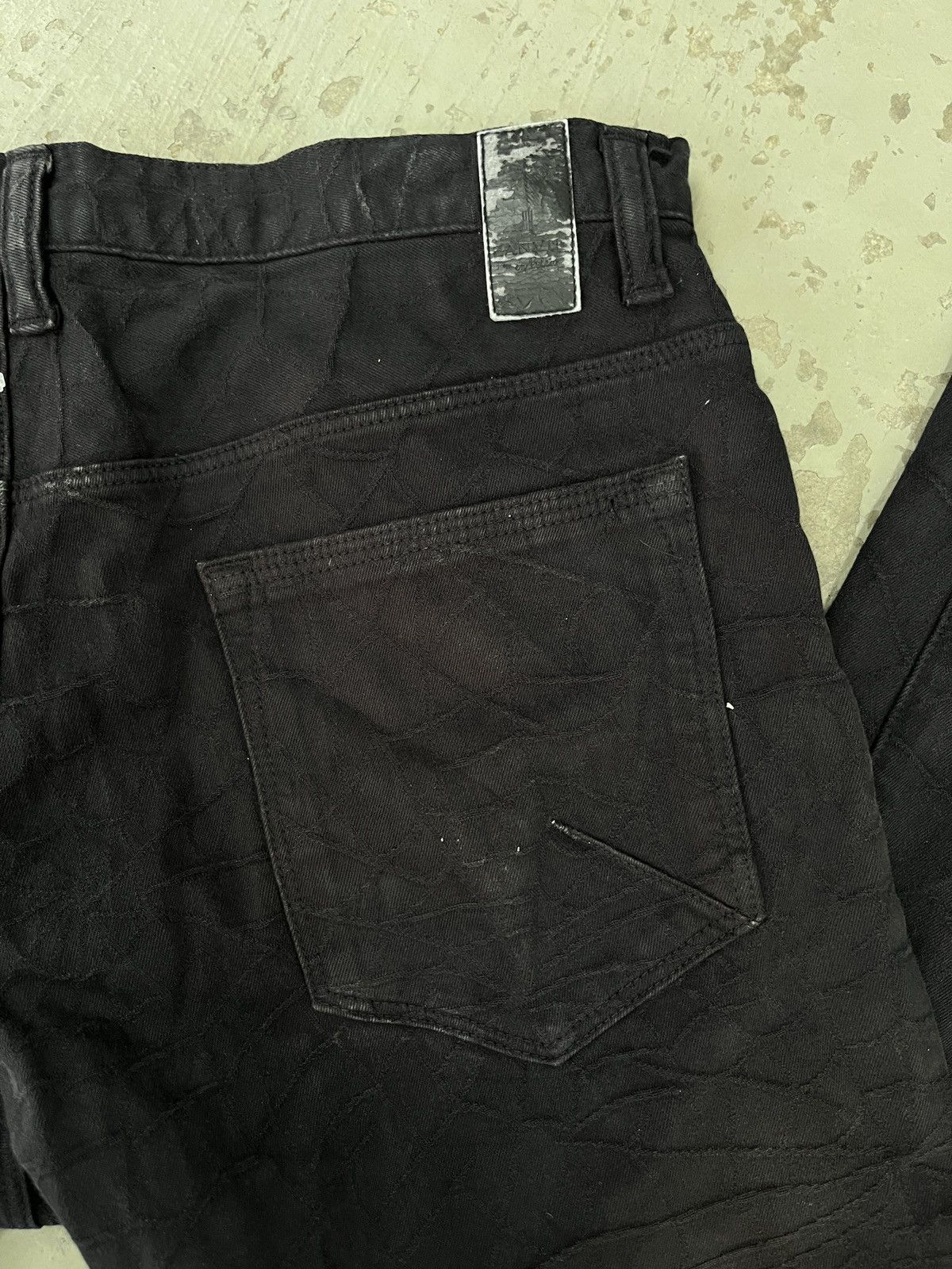 Lanvin Lanvin Faded Black Denim SpiderWeb Embroidered Detailing Size US 34 / EU 50 - 13 Thumbnail