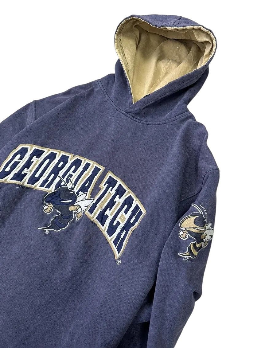Starter × Vintage Vintage Georgia Tech Starter Distressed Hoodie Size US L / EU 52-54 / 3 - 9 Thumbnail