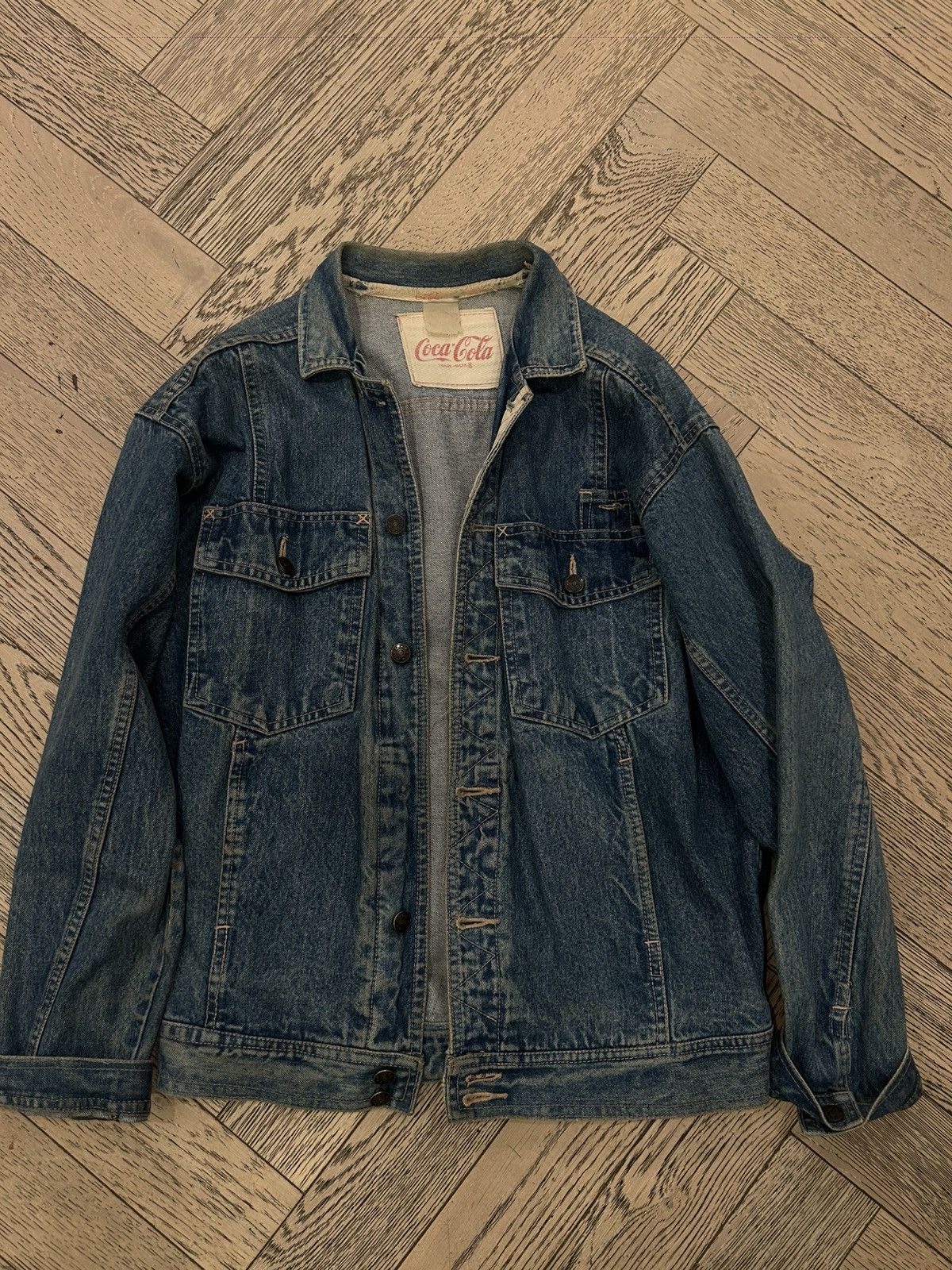 Coca Cola Vintage Coca Cola Denim Jacket Size US M / EU 48-50 / 2 - 1 Thumbnail