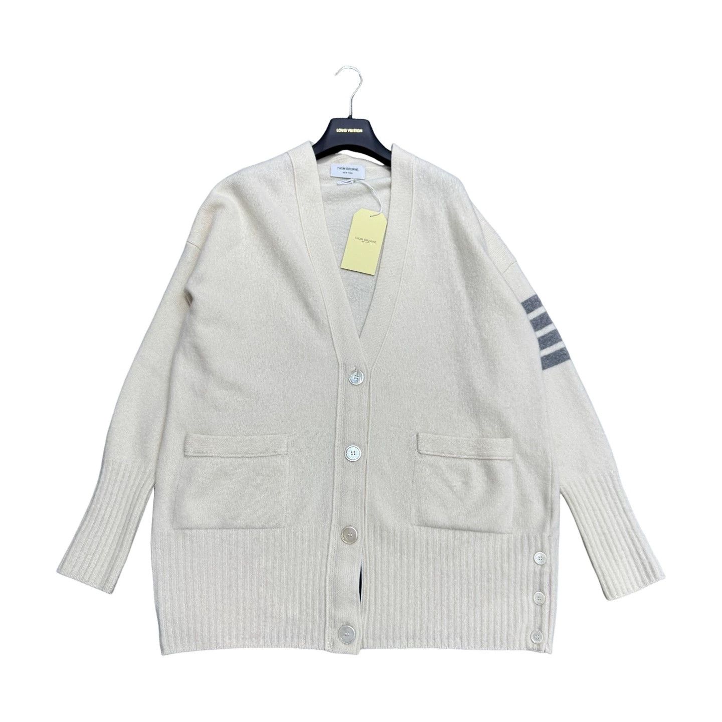 Thom Browne Thom Browne 4-Bar Wool Cashmere Cardigan IT 36 Size XS / US 0-2 / IT 36-38 - 1 Thumbnail