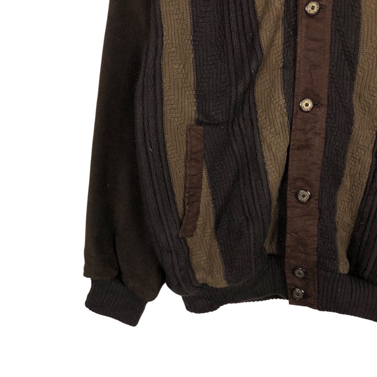 Japanese Brand 📌Vintage Knit Bomber Jacket Rovello Issey Miyake Size US L / EU 52-54 / 3 - 5 Thumbnail