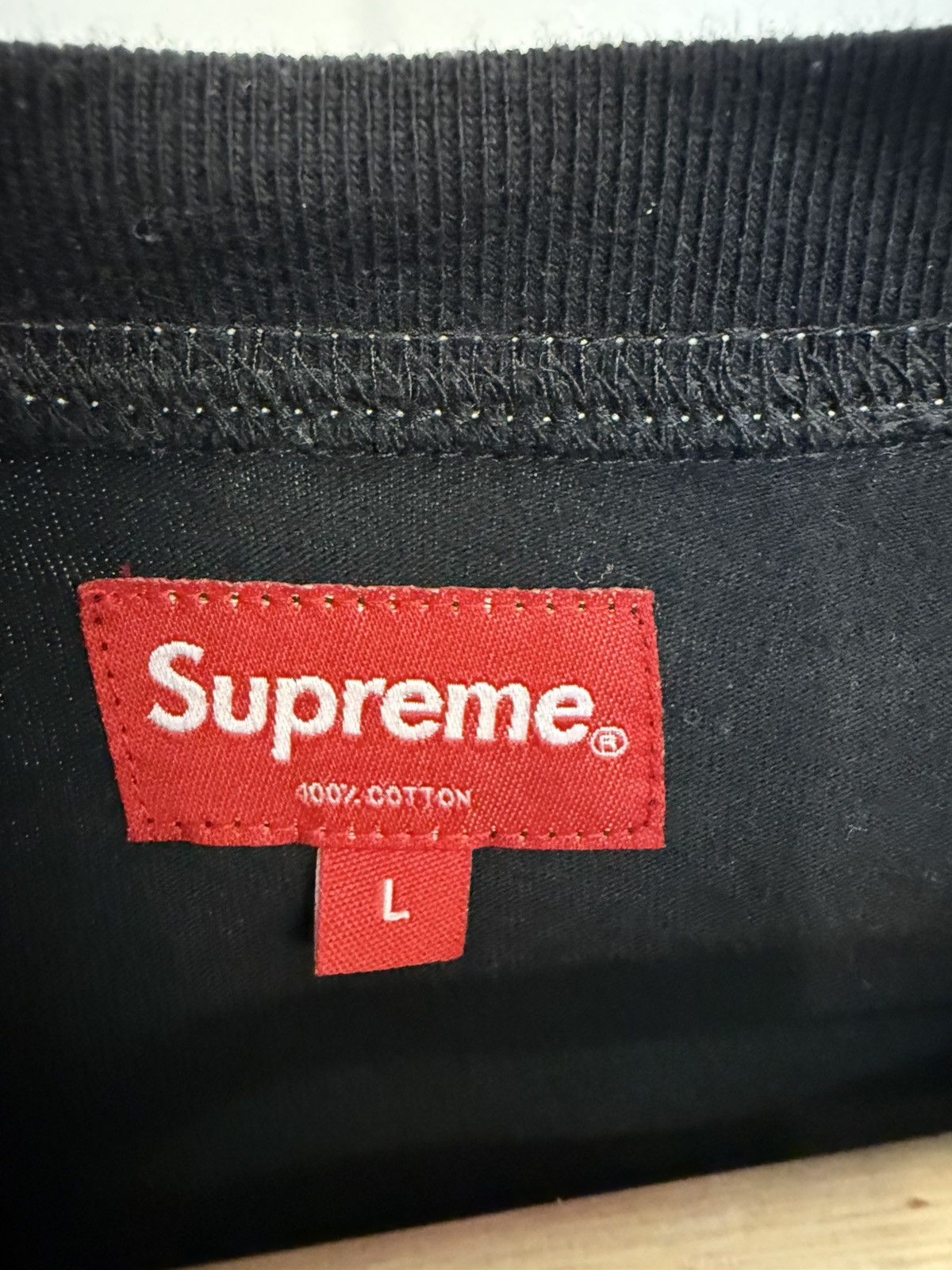 Supreme SS20 Contrast Stitch Pocket Tee Size US L / EU 52-54 / 3 - 6 Thumbnail