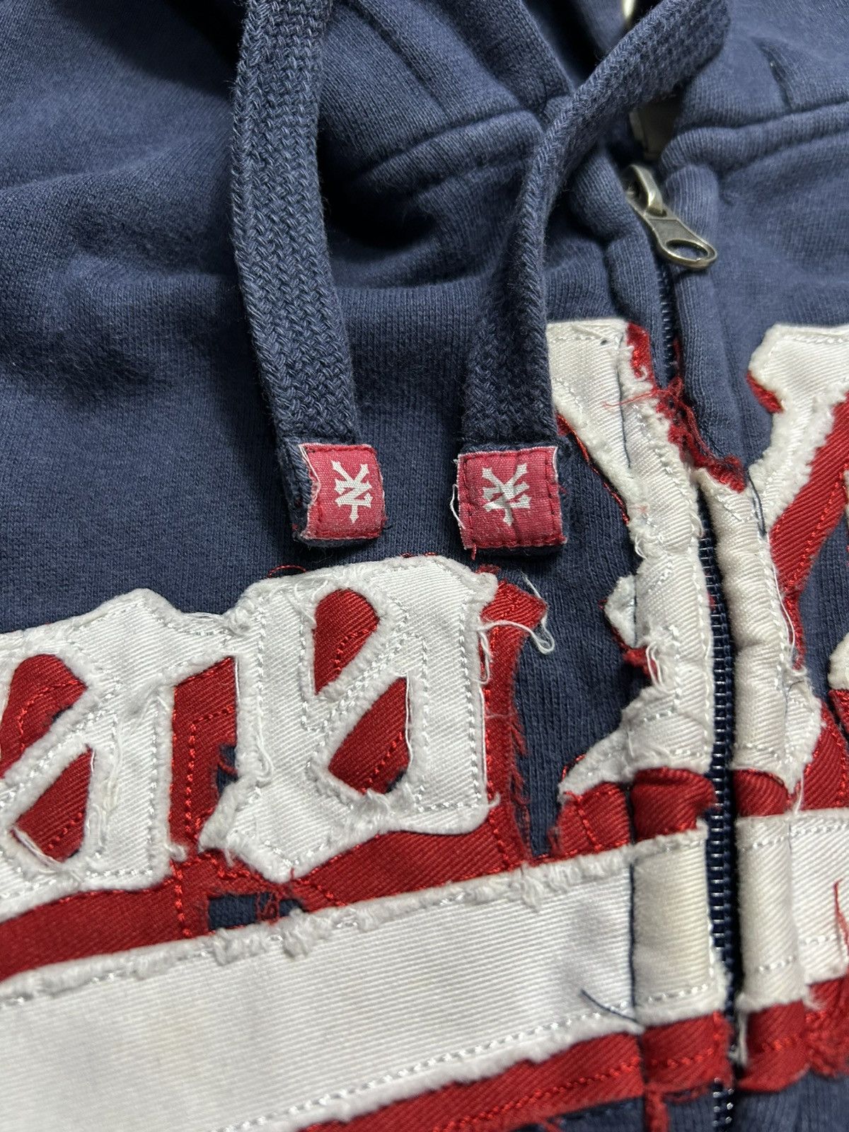 Zoo York 2000s Zoo York Patchwork Big Logo Zip Up Hoodie Size US XL / EU 56 / 4 - 8 Thumbnail