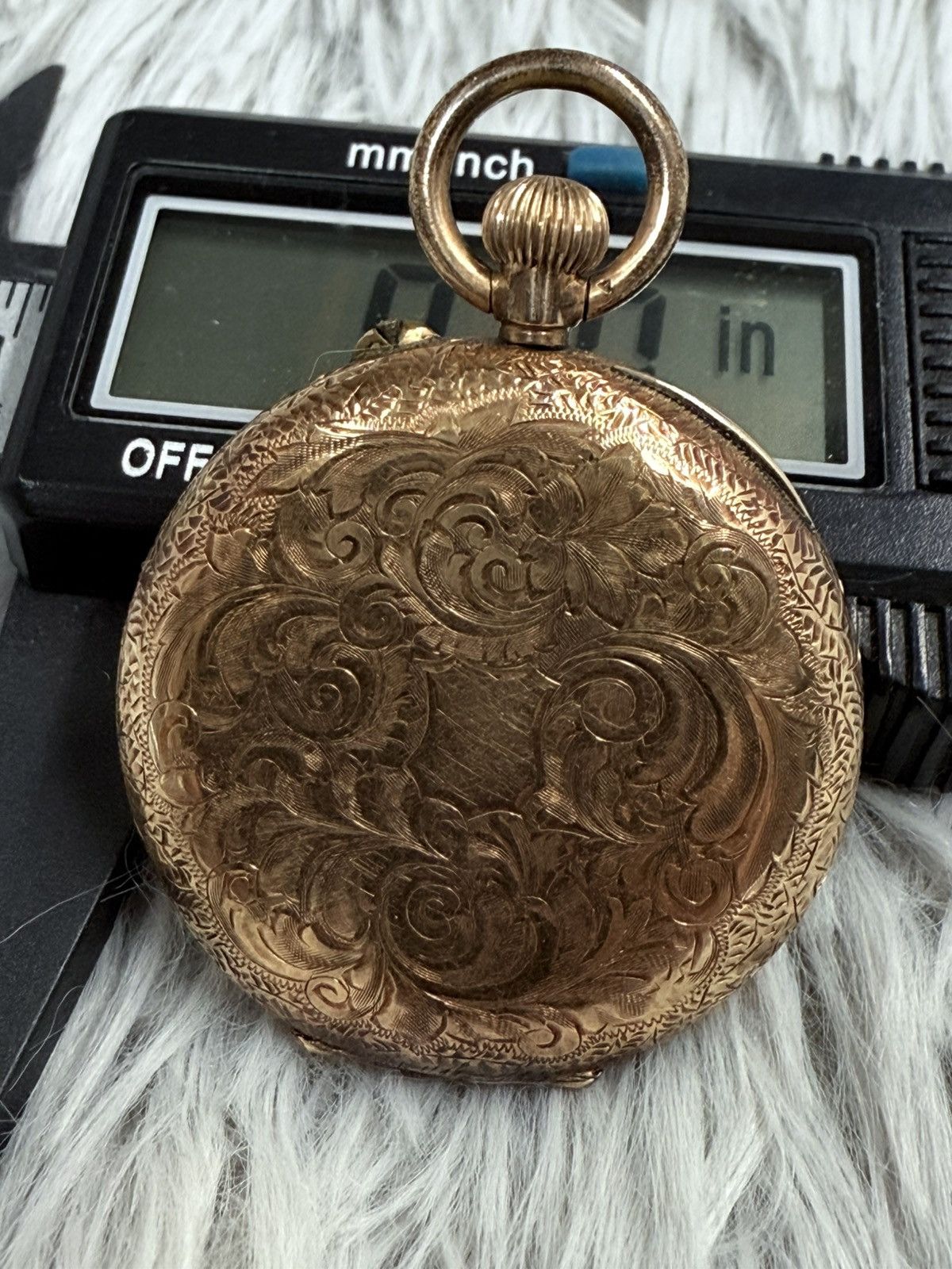 Vintage Vintage Pocket Manual Watch Fancy Dial Swiss Made 14K GOLD Size ONE SIZE - 9 Thumbnail