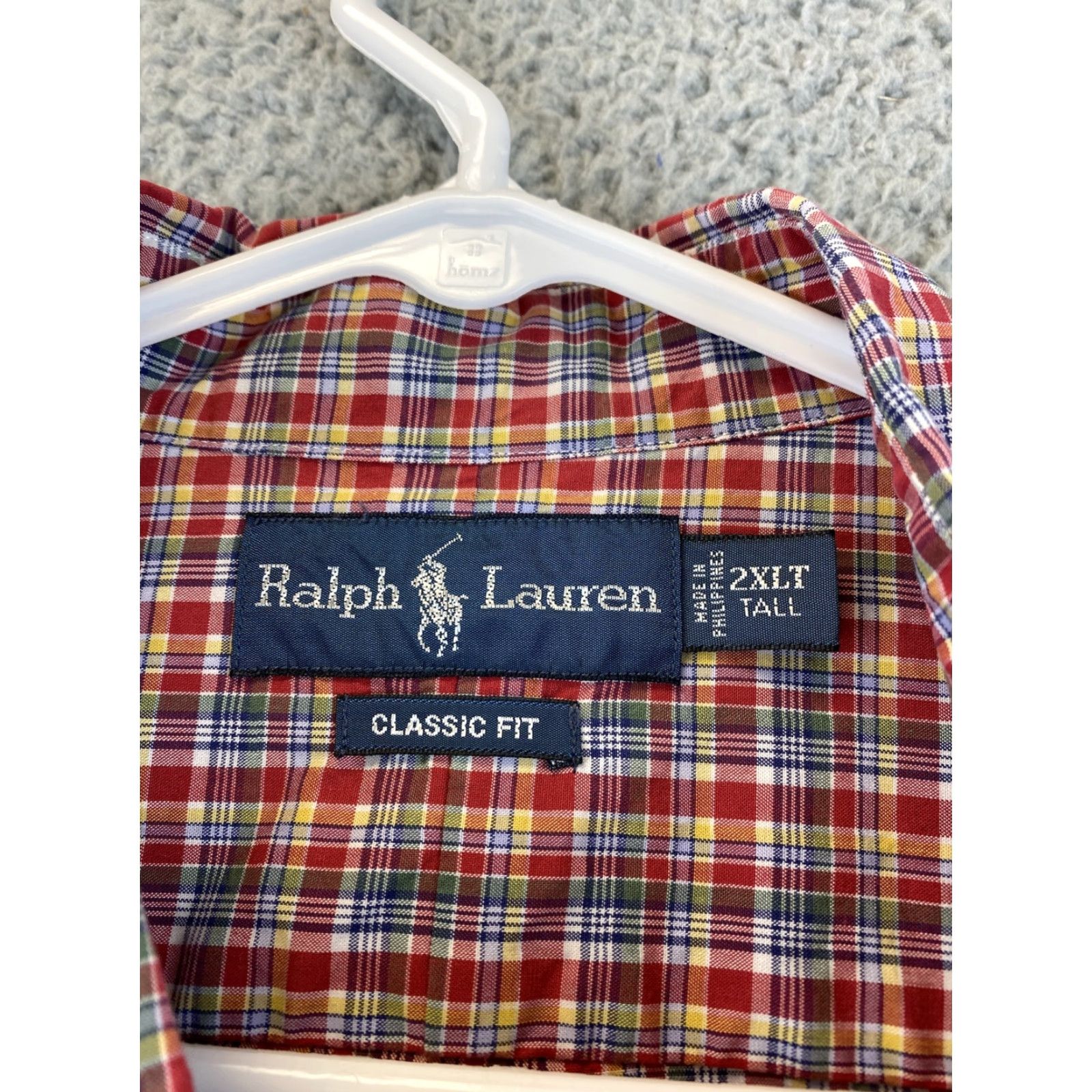 Ralph Lauren VTG Ralph Lauren Button-Up Shirt Multicolor Plaid Men 2XL /24-46 Autumn Casual Classic Fit Long Sleeve Mens Size US XXL / EU 58 / 5 - 5 Thumbnail