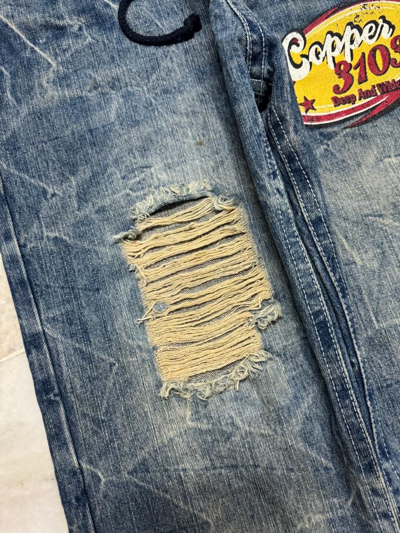 Undercover 💥Double Waist💥Vintage 90’s Japanese Whisker Distressed Rare Size 31" - 8 Thumbnail