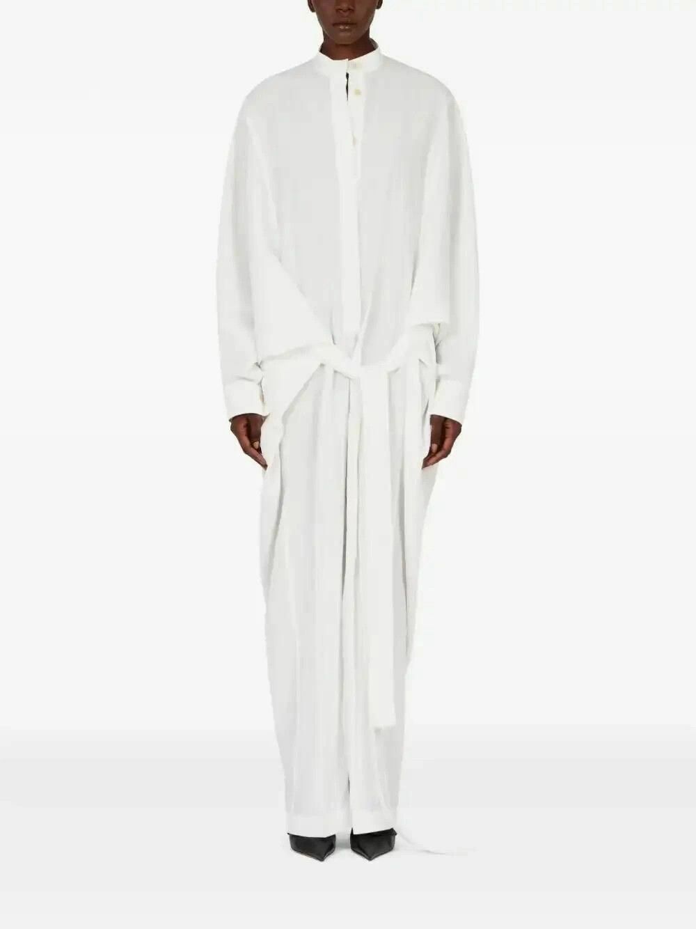 Salvatore Ferragamo o1y0426 Jumpsuit in White Size 26" / US 2 / IT 38 - 2 Thumbnail