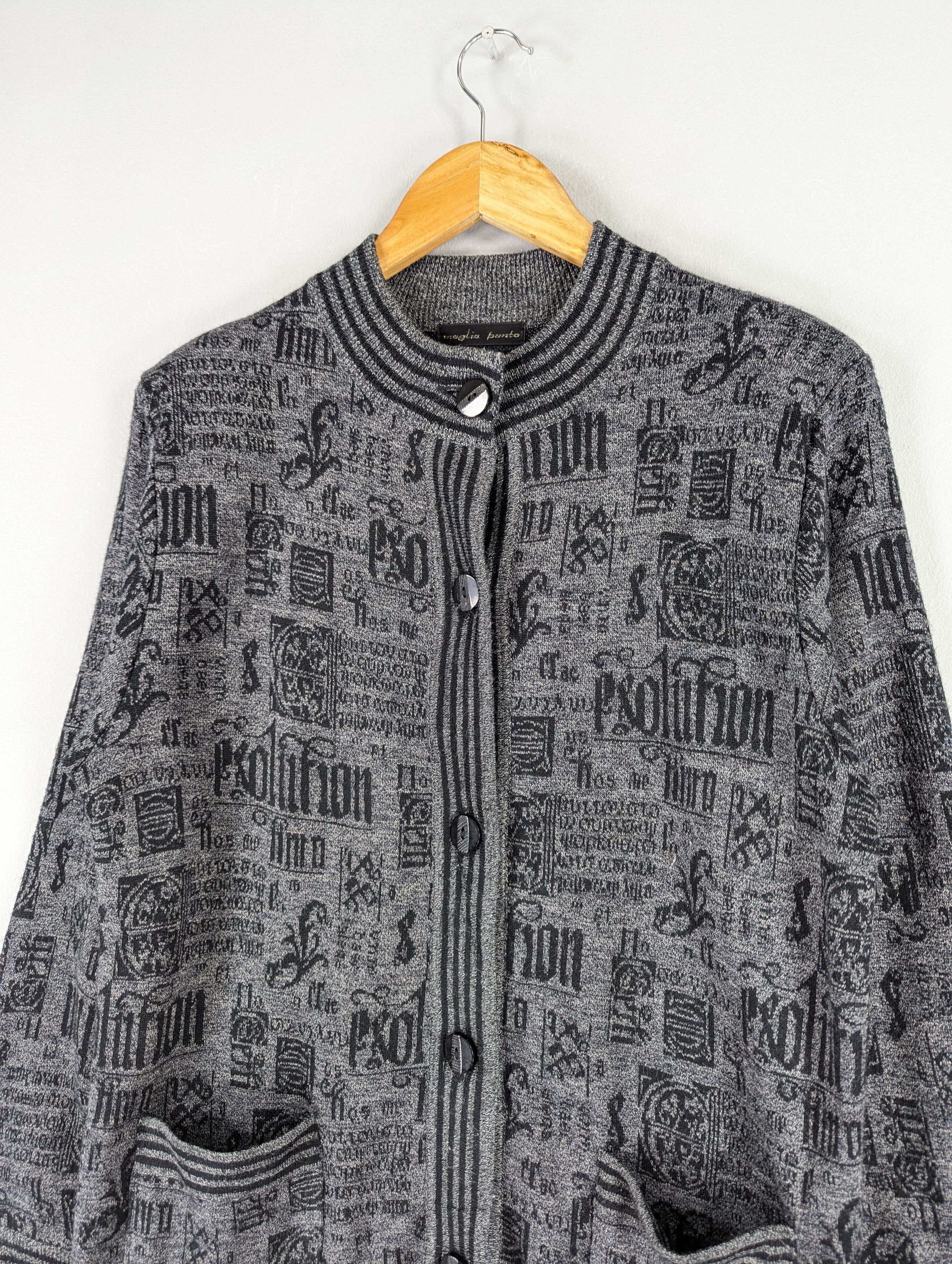 Japanese Brand Vintage Maglia Punto Button Ups Acrylic Cardigan Jacket Size M / US 6-8 / IT 42-44 - 5 Thumbnail
