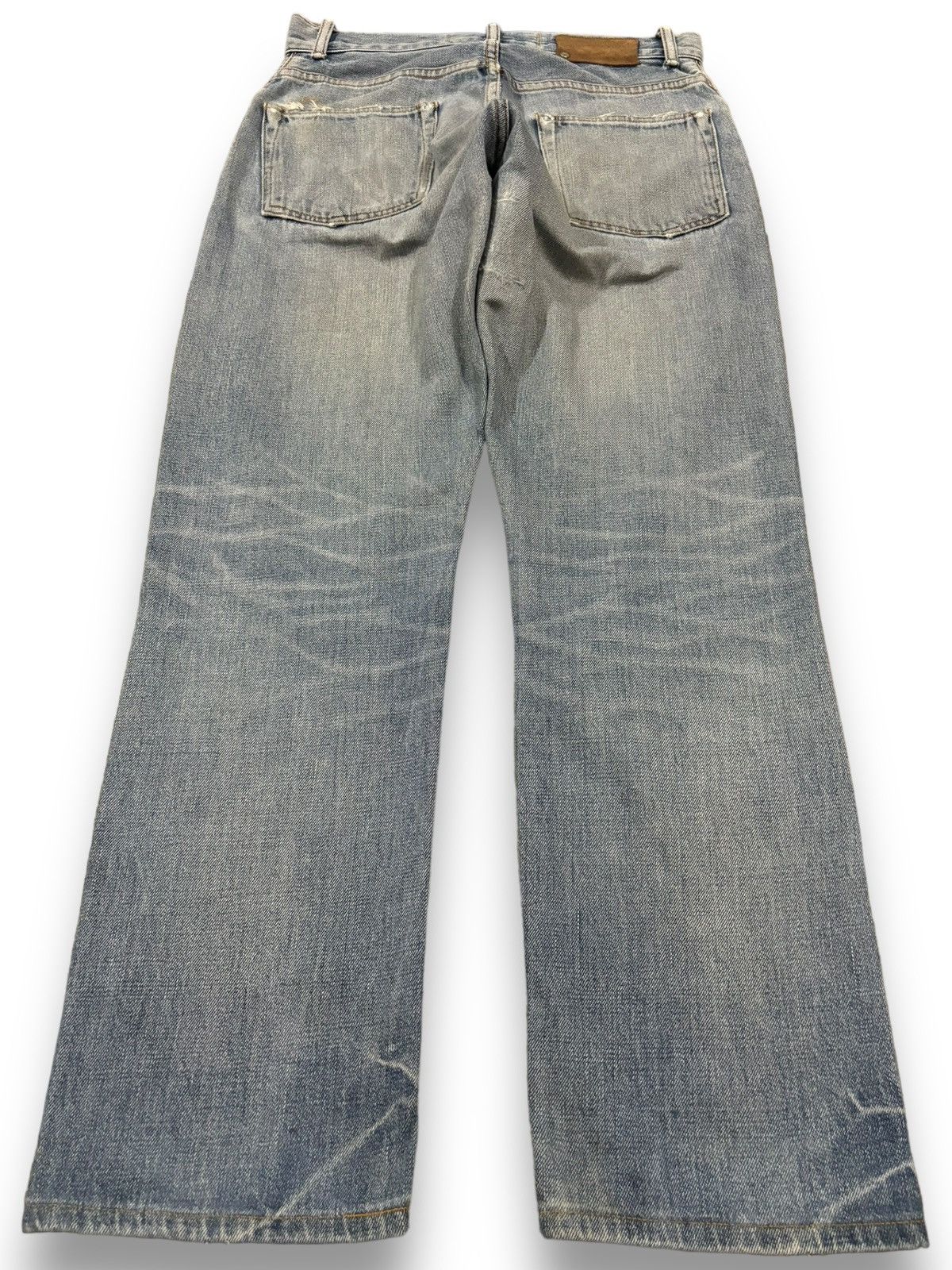 Japanese Brand Vintage Men Without A Country Selvedge Ripped Grunge Jeans Size US 29 - 3 Thumbnail