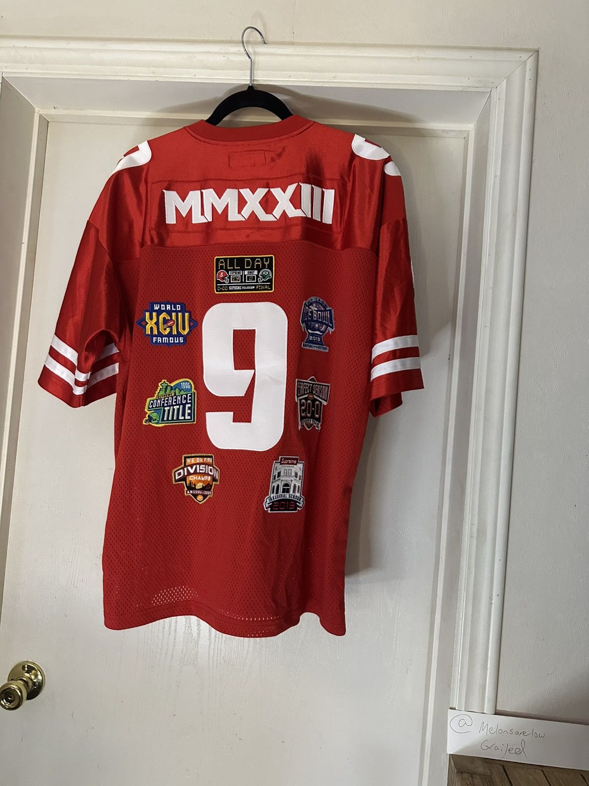 Supreme Supreme Championships Football Jersey - Red, Medium Size US M / EU 48-50 / 2 - 2 Thumbnail