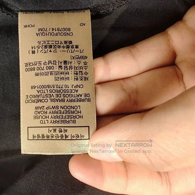 Burberry Burberry Black Short Sleeve T. Size US L / EU 52-54 / 3 - 8 Thumbnail