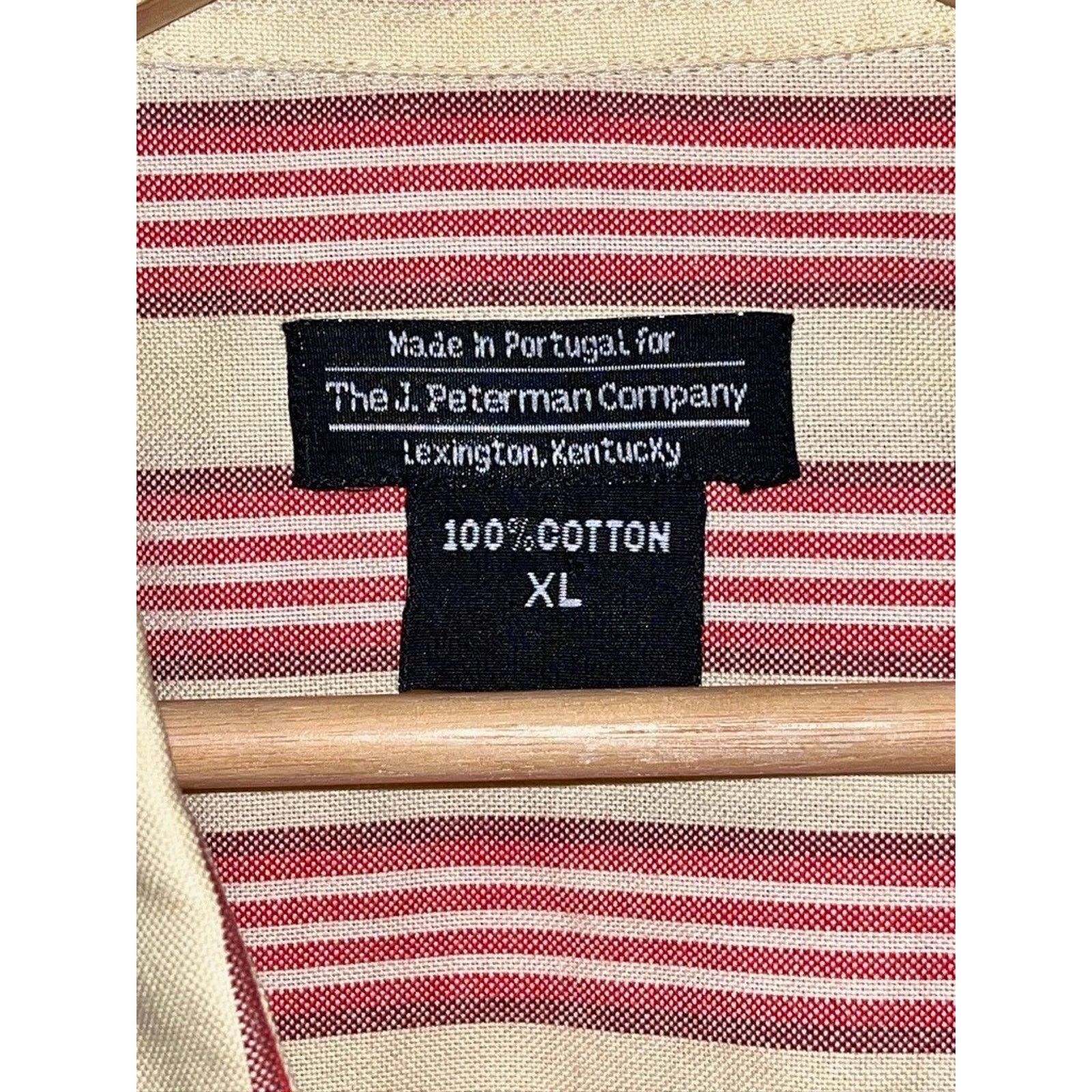 J. Peterman J. Peterman Shirt XL Striped Double Pocket Button Up L/S Size US XL / EU 56 / 4 - 4 Thumbnail