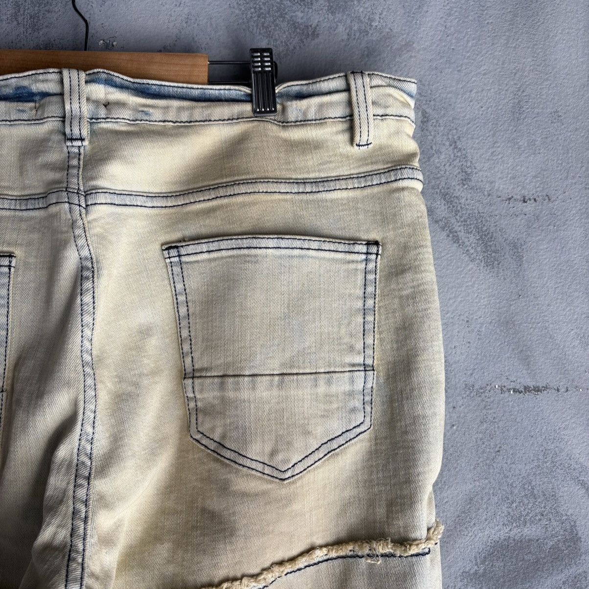 Other Vintage Y2K Novamen Jeans Men 38 Blue Beige Distressed Size US 38 / EU 54 - 4 Thumbnail