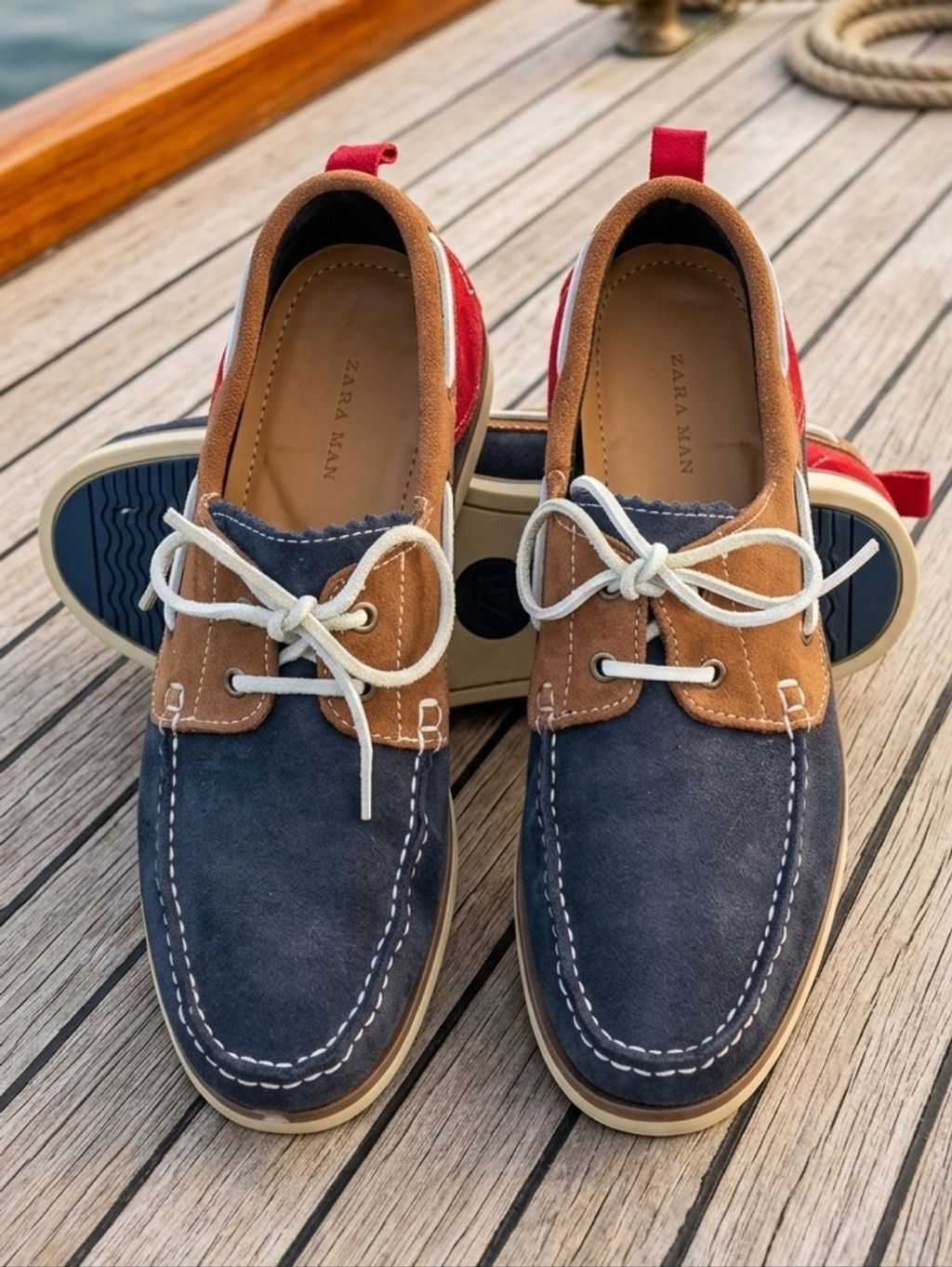 Zara Zara Man Suede Boat Shoes EU 41 US 8 Made in Portugal Size US 8 / EU 41 - 1 Thumbnail