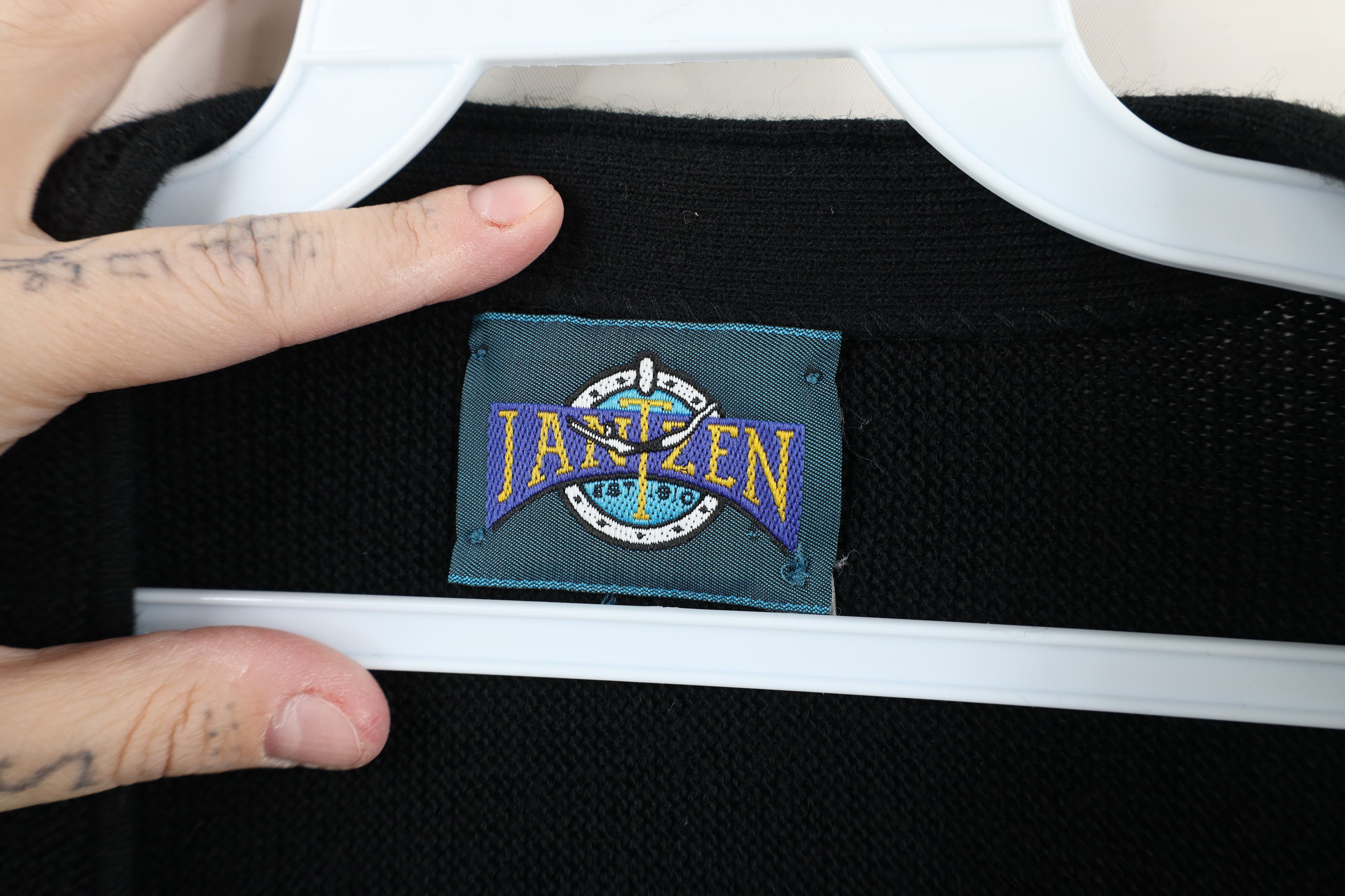 Vintage Vintage 90s Streetwear Button Cardigan Sweater Black USA Size US XL / EU 56 / 4 - 8 Thumbnail