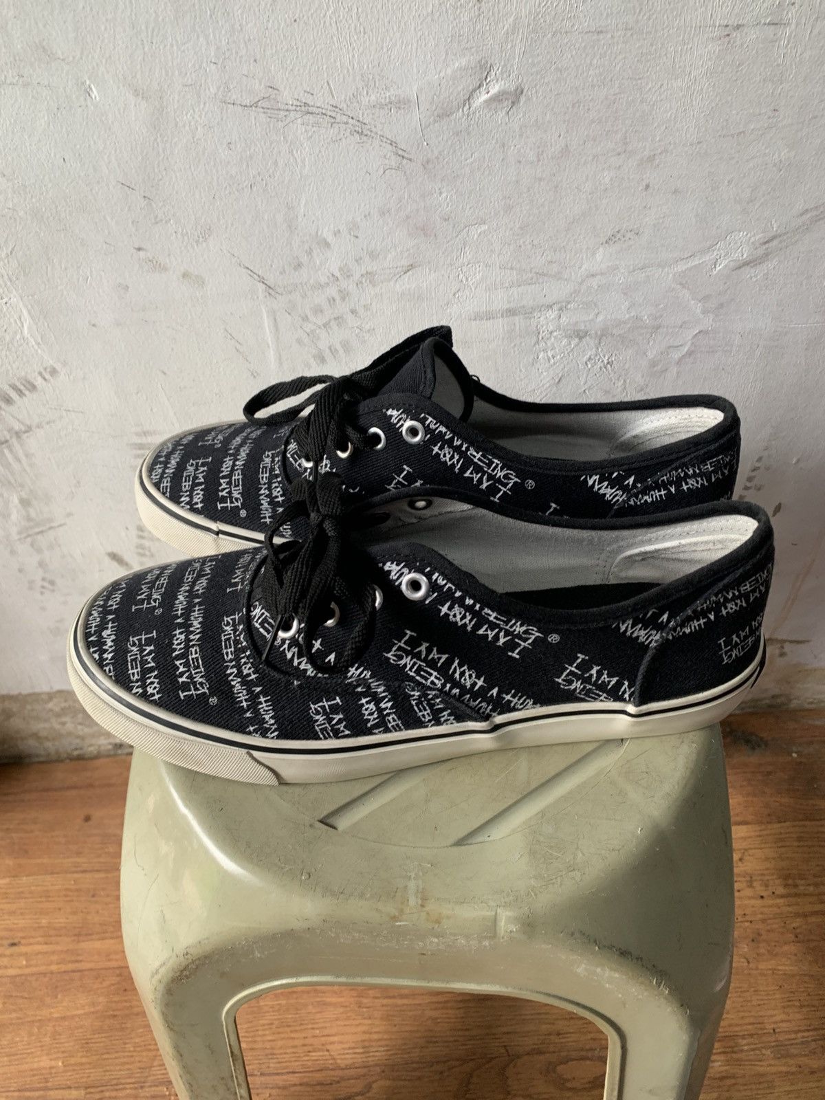 Other Shoes print i am not human being Size US 7.5 / EU 40-41 - 2 Thumbnail