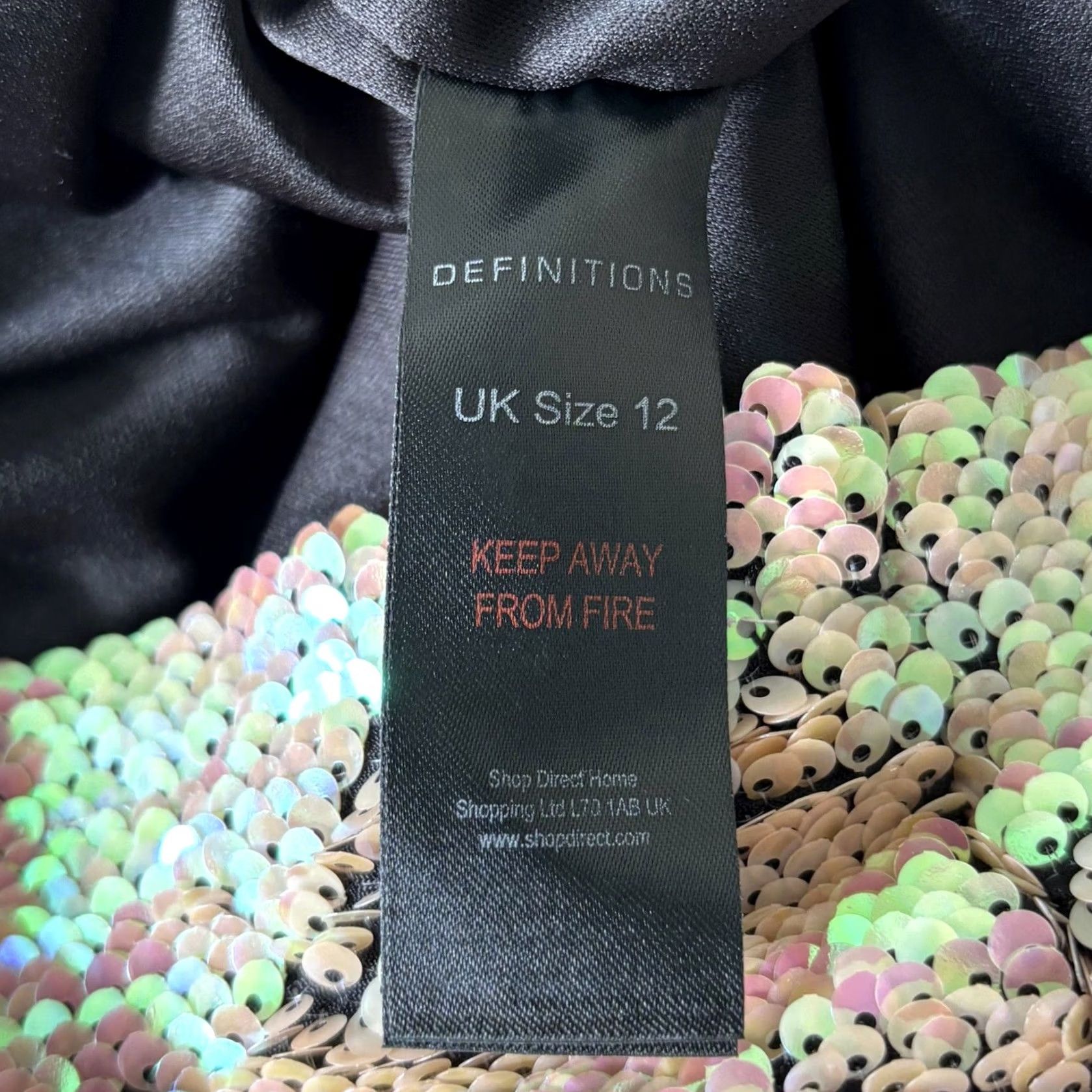Vintage VINTAGE? No — Definitions Sequin Shift Dress UK 12 Party Event Club BNWT Women Shift Above The Knee Multicoloured Sleeveless Party Womens Size XL / US 12-14 / IT 48-50 - 6 Thumbnail