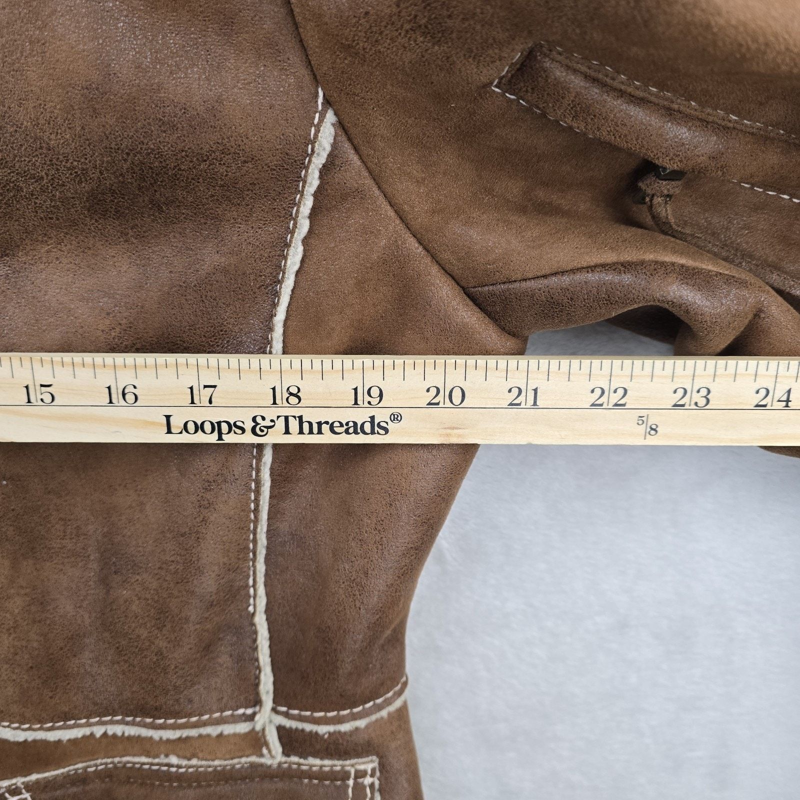 Guess Vintage Guess Jacket Womens Large Faux Suede Sherpa Leather Size L / US 10 / IT 46 - 10 Thumbnail