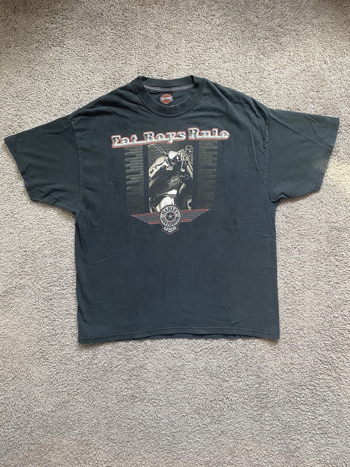 Harley Davidson × Vintage Vintage Y2K Harley Davidson Tee Shirt Size US L / EU 52-54 / 3 - 1 Thumbnail