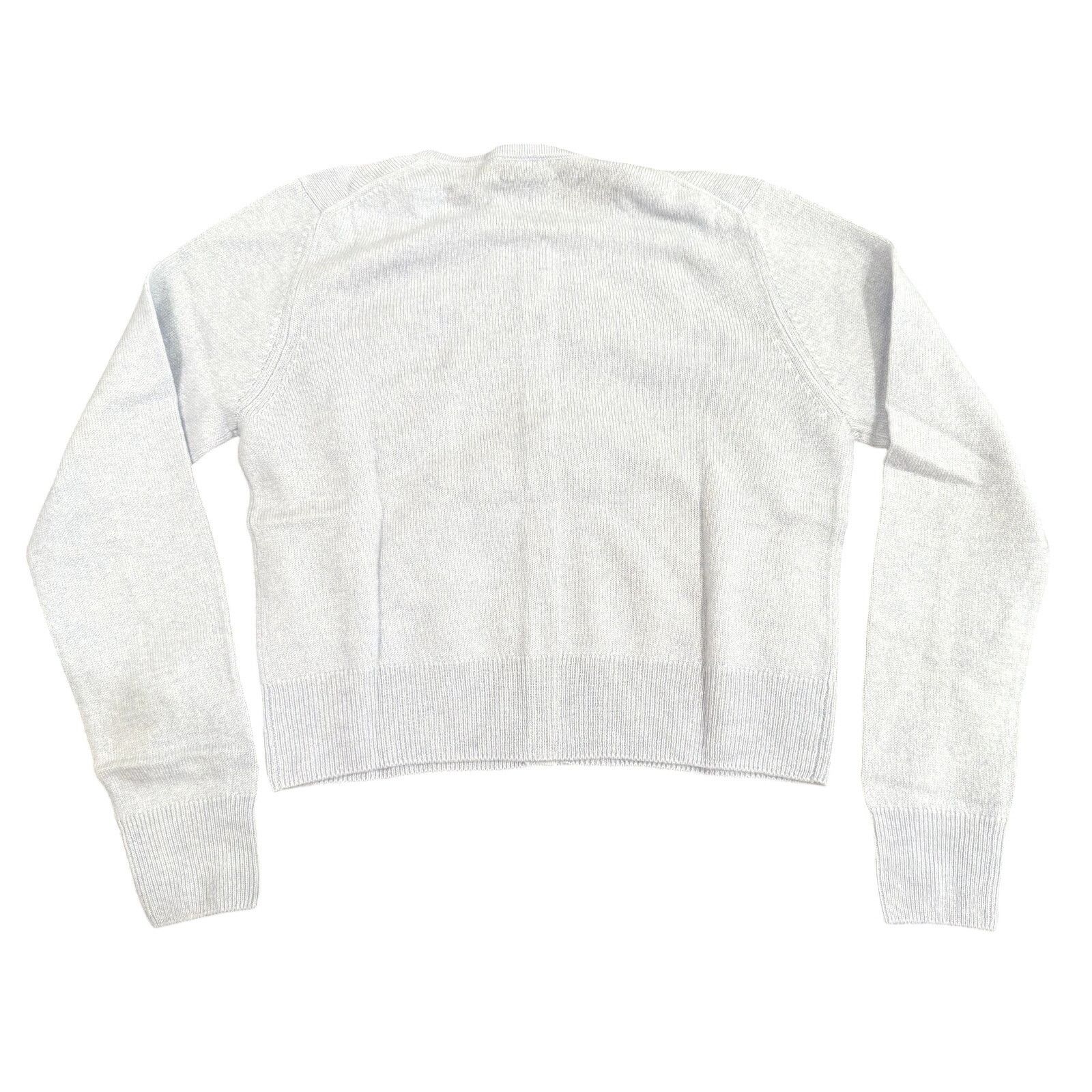 Other Forte Cashmere Cropped Buttoned Cardigan in Blue, Size M Size M / US 6-8 / IT 42-44 - 3 Thumbnail