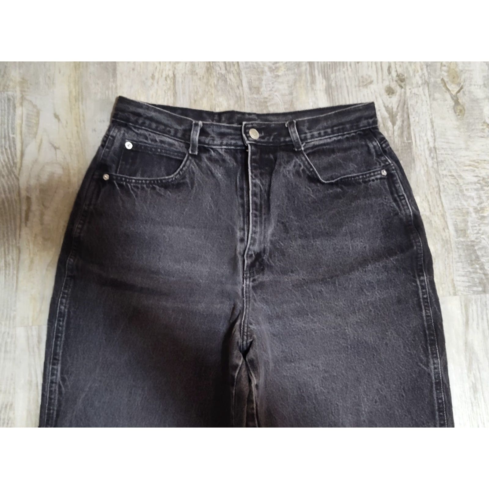 Vintage Vtg Gitano 90’s Mom Jeans Black 16 Regular Tapered High Waisted Relaxed Fit Denim Jeans Size 38" / US 16 / IT 52 - 6 Thumbnail