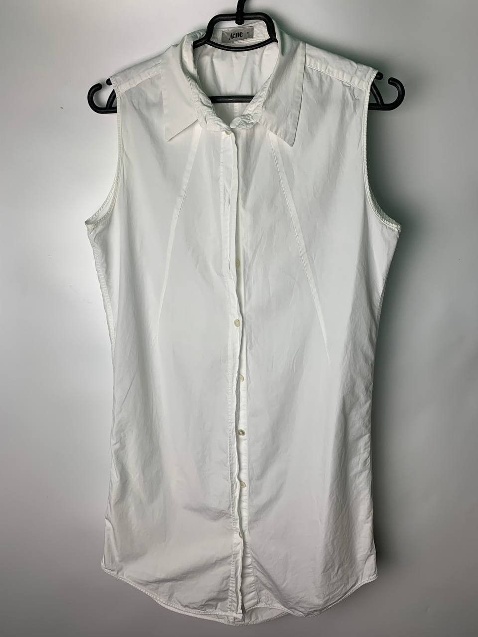 Acne Studios Vintage Y2K luxury designer Acne White Midi Dress Sz 38 Size XS / US 0-2 / IT 36-38 - 1 Thumbnail