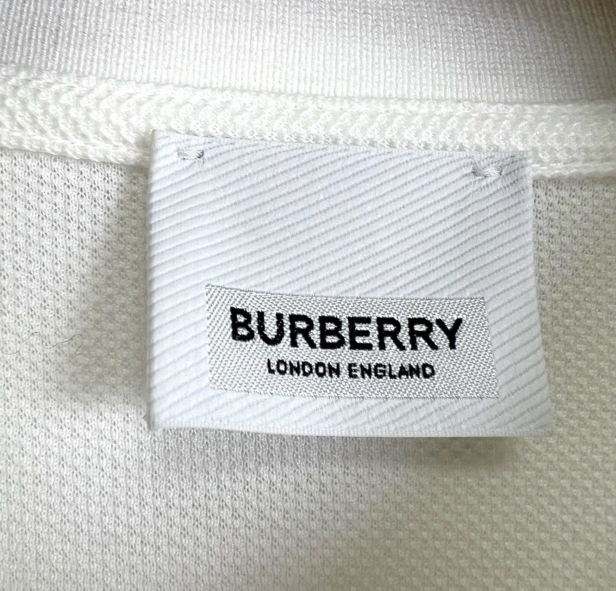 Burberry Burberry White Button Straight Short Sleeve Polo Shirt K12 Size US S / EU 44-46 / 1 - 5 Thumbnail