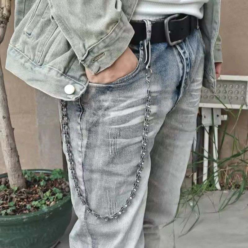 Jewelry Dark Punk Style Skeleton Pants Chain Size ONE SIZE - 4 Thumbnail