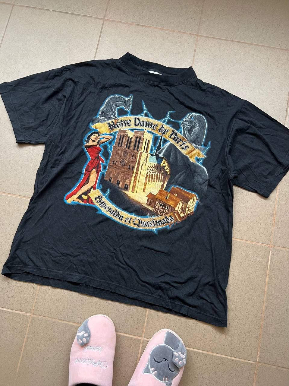 T-shirt Vintage Album 'Maladroit Notre Dame Paix' - Taille S à 5XL - Personnalisable - Neuf