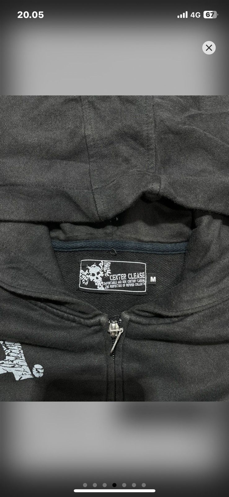 Japanese Brand × Vintage Center Clease Poem Zipp Hoodie Punk style Size US M / EU 48-50 / 2 - 5 Thumbnail