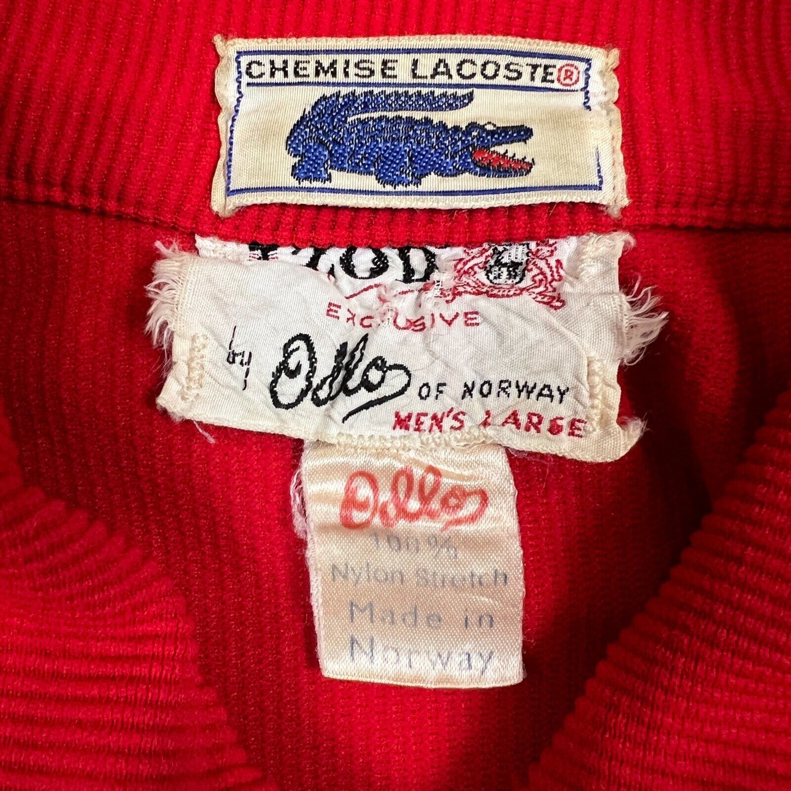 Lacoste × Odlo × Vintage Vintage 1970s Chemise Lacoste IZOD Odlo Track Jacket Norway Size US L / EU 52-54 / 3 - 9 Thumbnail