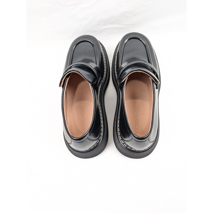 Bottega Veneta o1rshd1 Osaka Shine Calf Bounce Loafer in Black Size US 12 / EU 45 - 20 Thumbnail