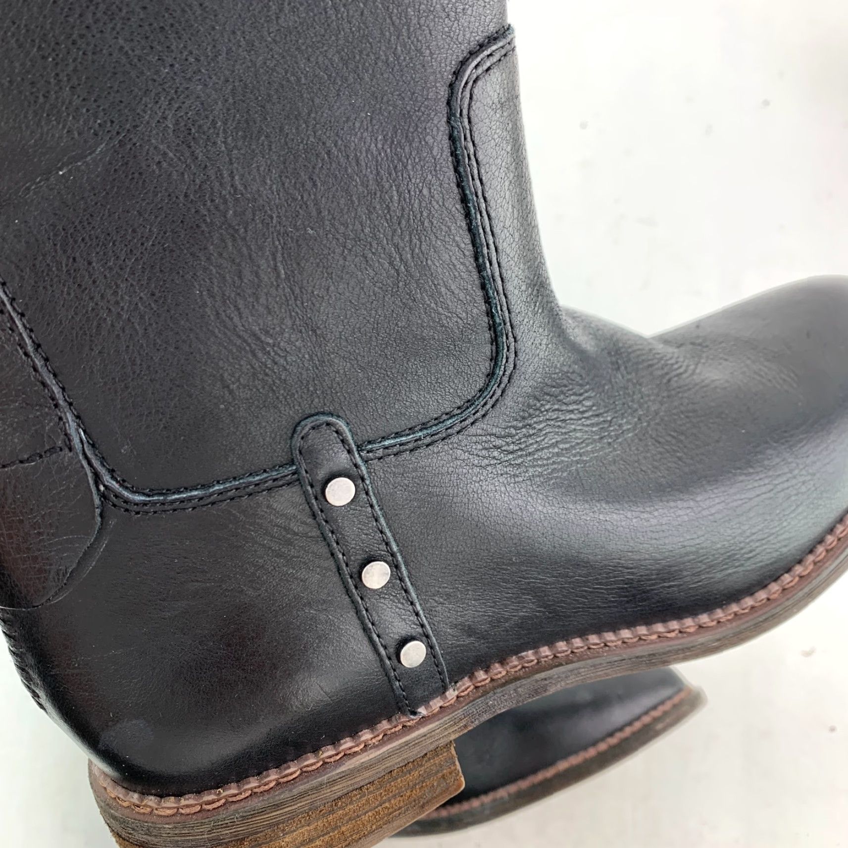 Franco Sarto Franco Sarto Knee High Black Leather Boots L Haleen Size 8M Womens Shoes Boot Size US 8 / IT 38 - 4 Thumbnail