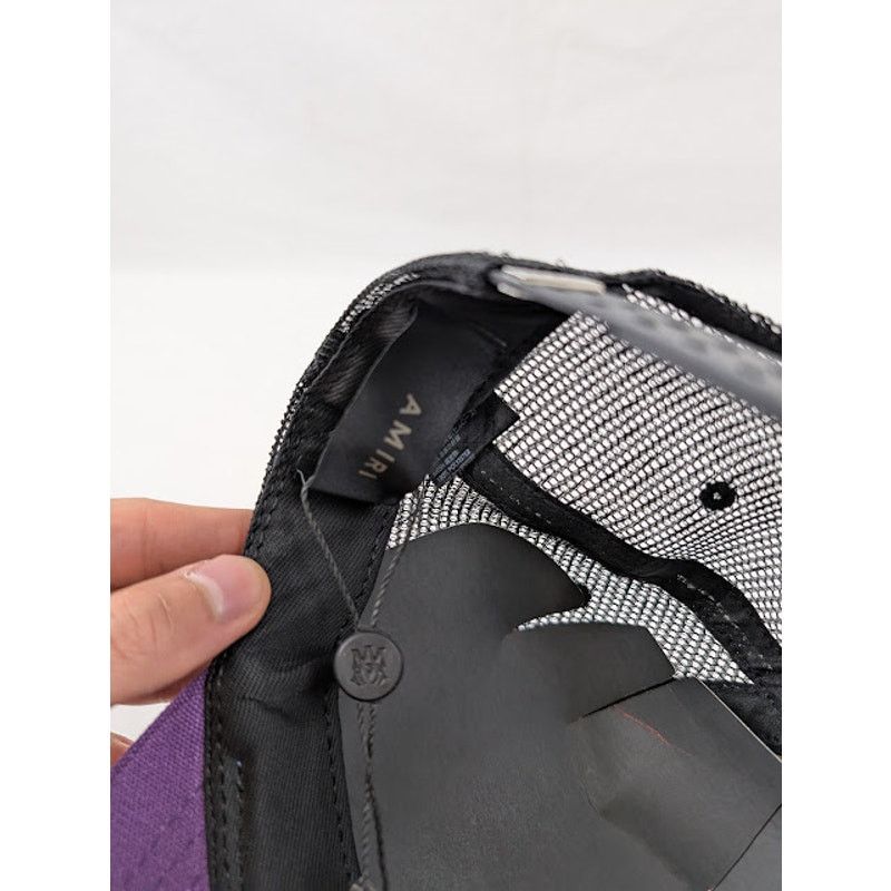 Amiri o1rshd1 Q:4 / Size: OS / Trucker Cap / Hat in Purple Size ONE SIZE - 7 Thumbnail