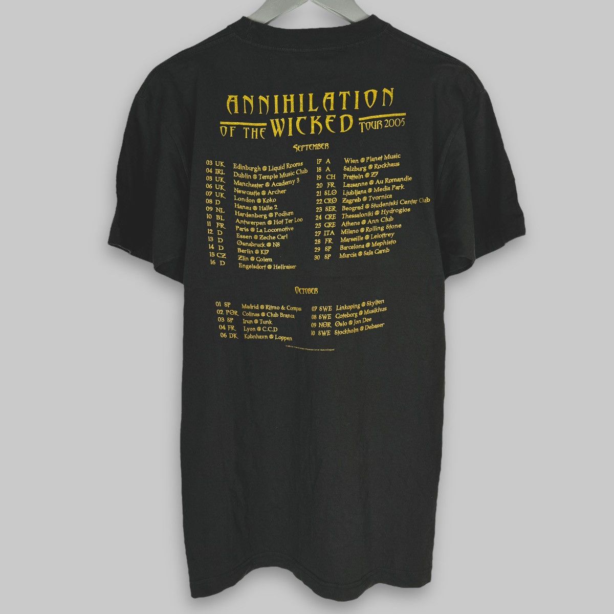 Band Tees Vintage 2005 Nile Annihilation of the Wicked Tour T Shirt Size US L / EU 52-54 / 3 - 2 Thumbnail
